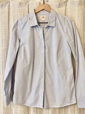 J. Crew Haberdashery Striped Button Down Blouse Medium